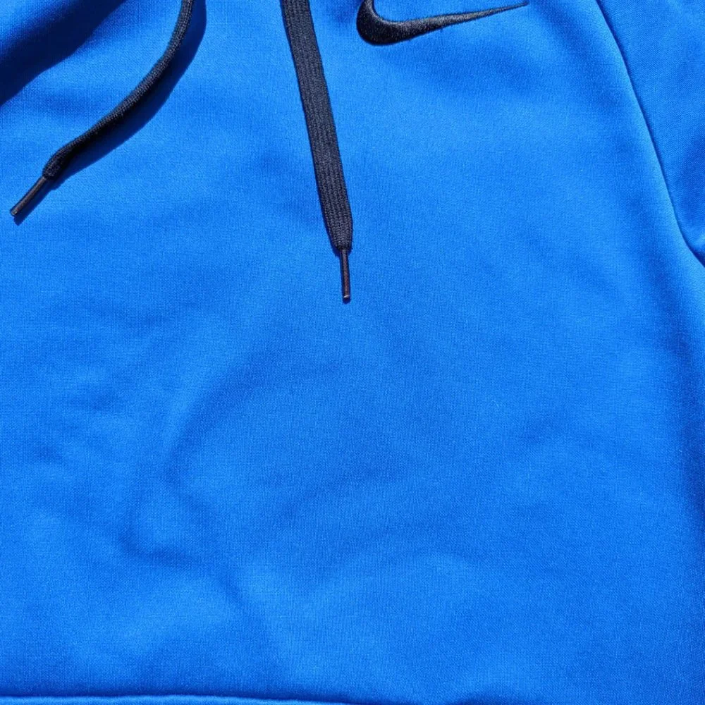 Nike Men's Medium Royal Blue & Black Dri-Fit Pullover Hoodie - Picture 7 of 11